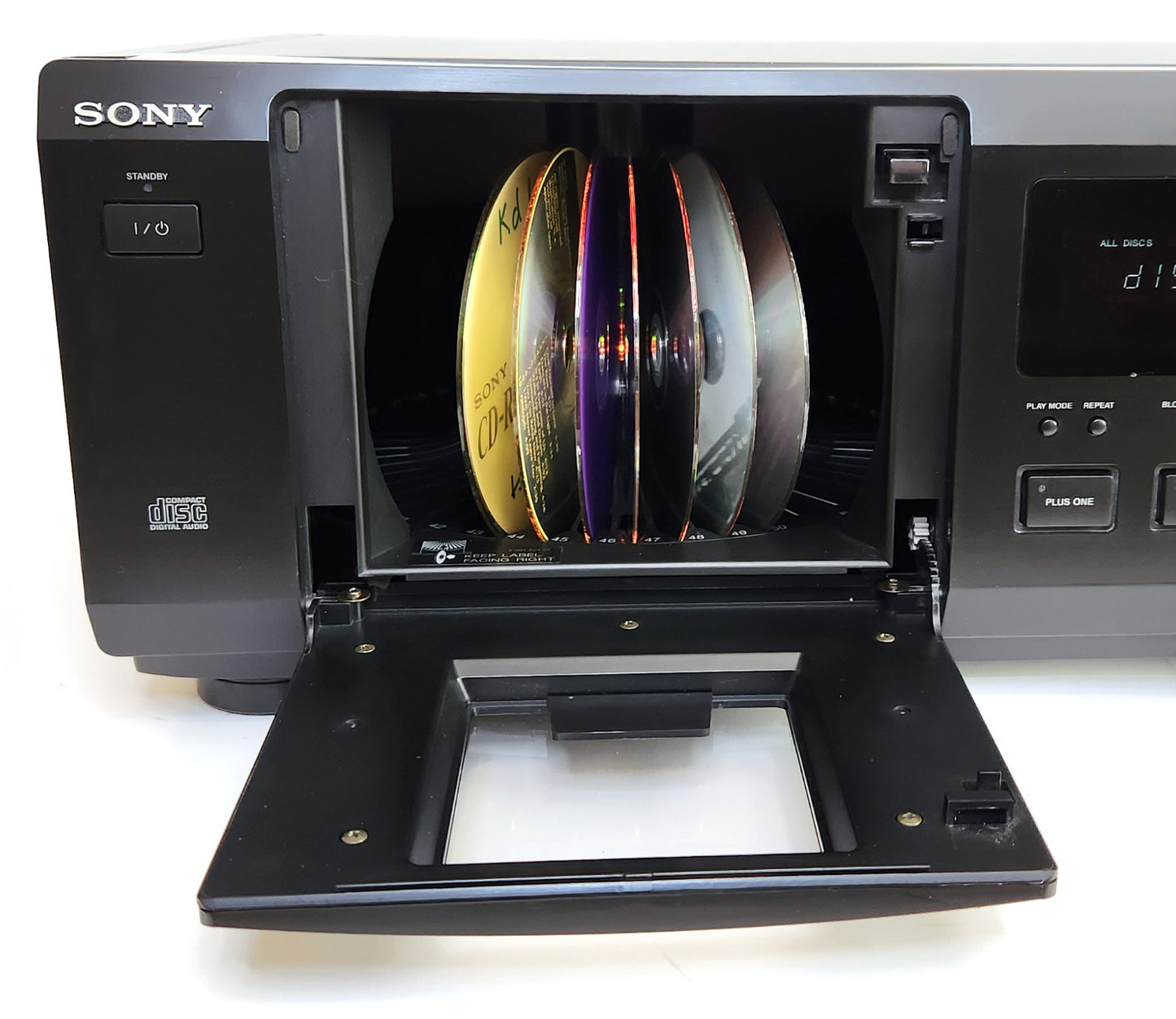 Sony CDP-CX53 MegaStorage 50+1 CD Changer - Carousel Door Open