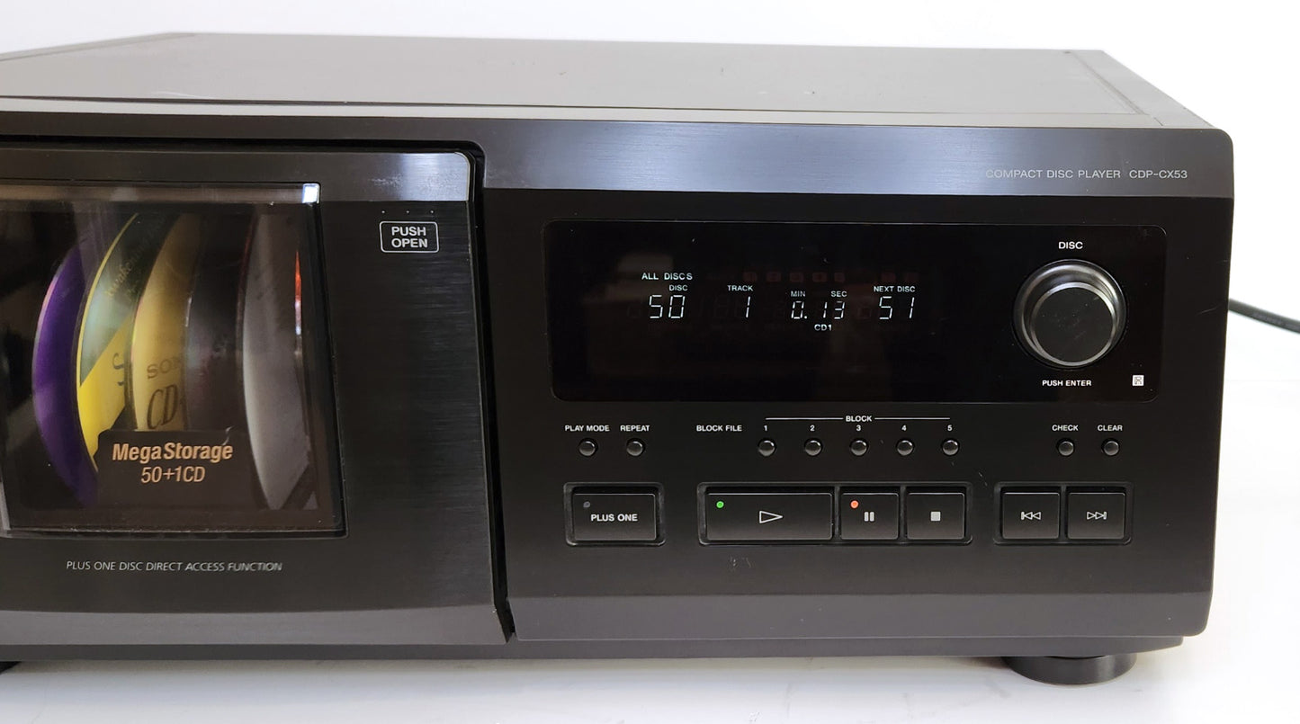Sony CDP-CX53 MegaStorage 50+1 CD Changer - Right
