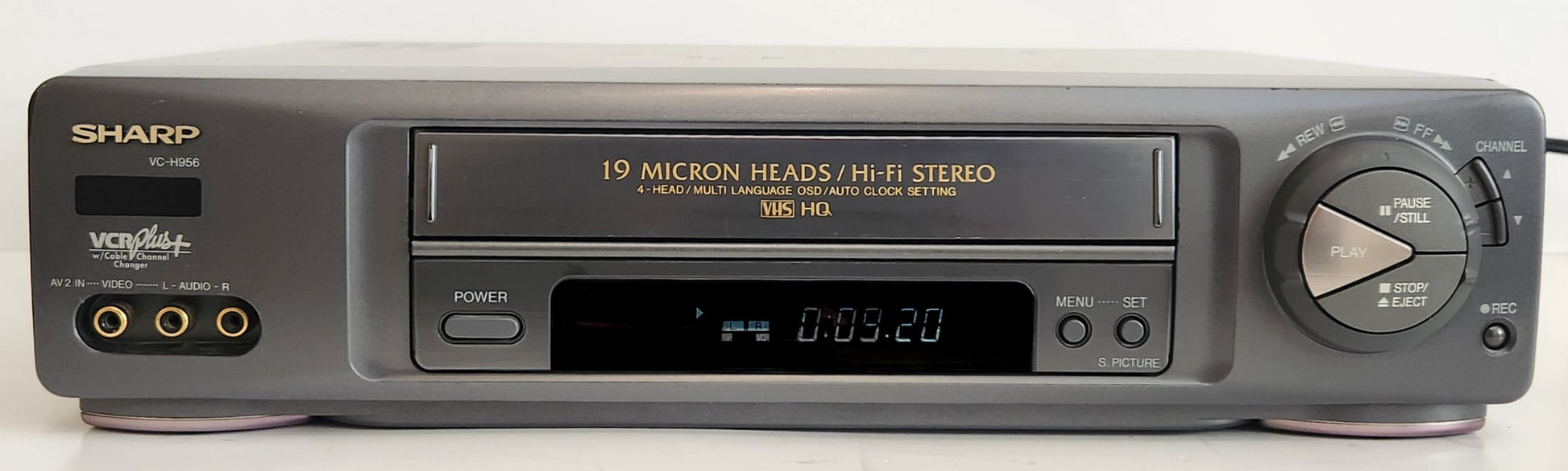 Sharp VC-H956U VCR, 4-Head Hi-Fi Stereo - Front