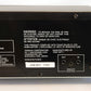 Yamaha CDC-675 5-Disc Carousel CD Changer - Label and Connections