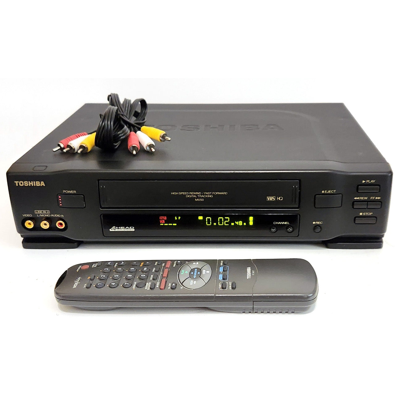 Toshiba M-650 VCR, 4-Head Hi-Fi Stereo