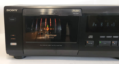 Sony CDP-CX55 MegaStorage 50+1 CD Changer - Left