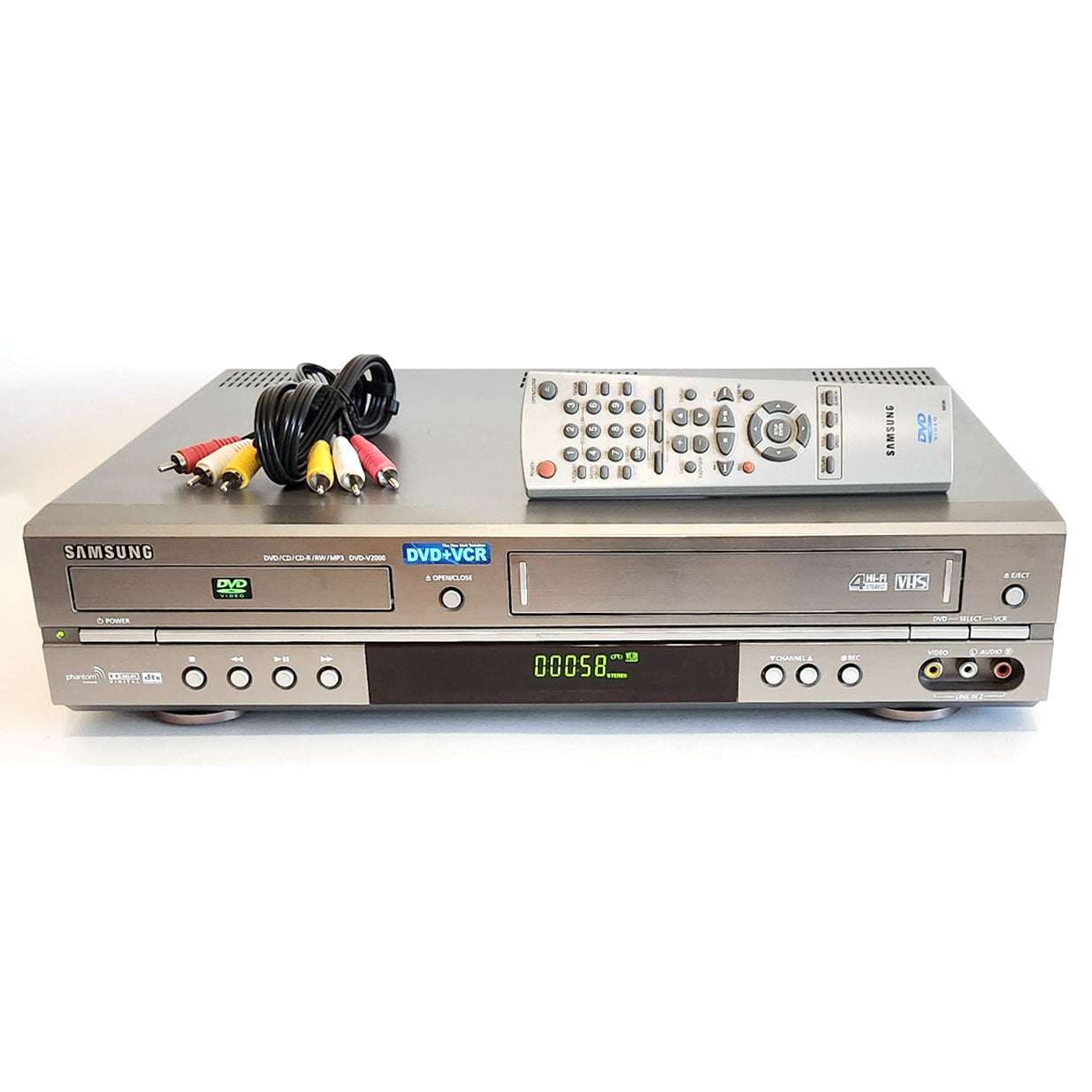 Samsung DVD-V2000 VHS VCR/DVD Player Combo – VCR-DVD.com
