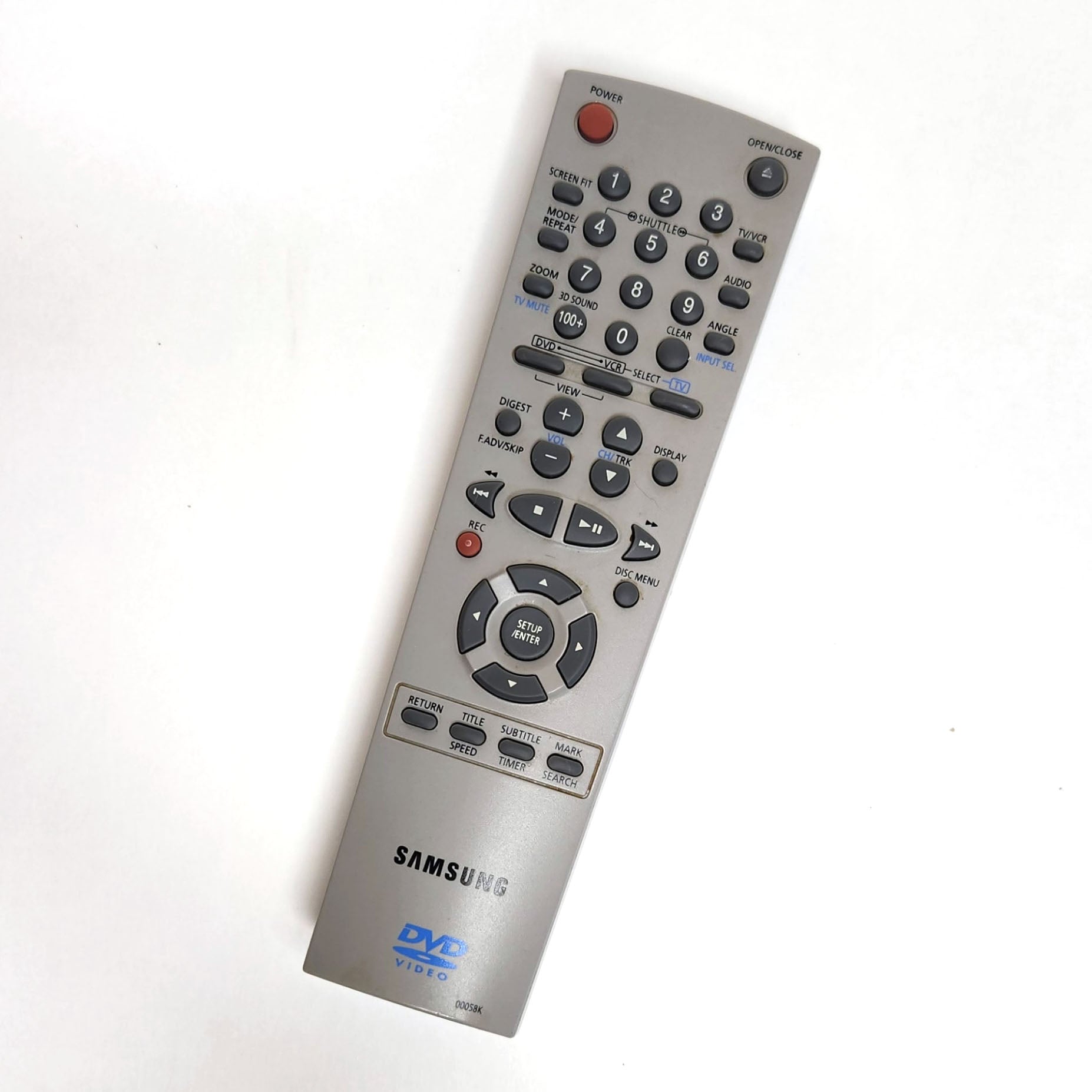 Samsung DVD-V2000 VCR/DVD Player Combo - Remote Control