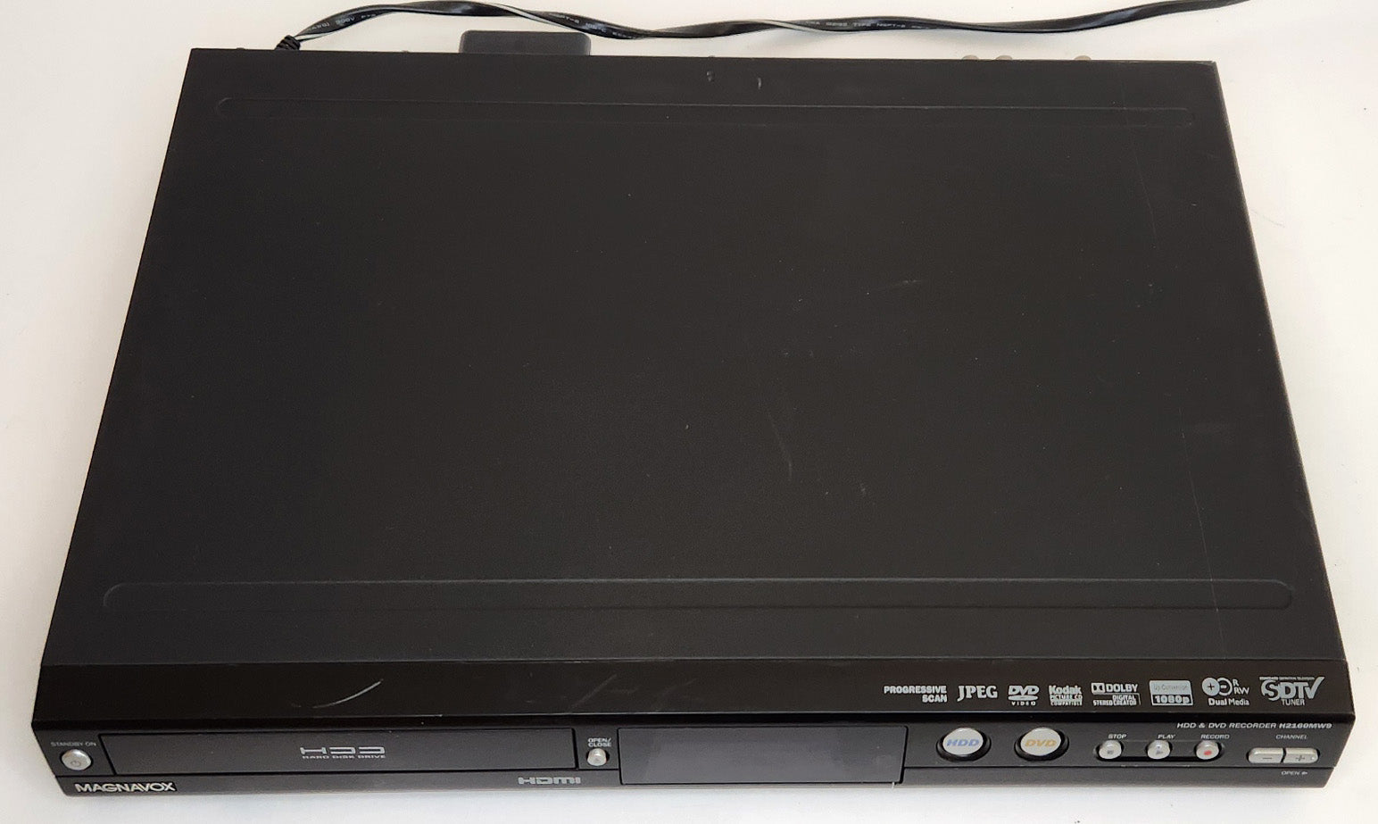 Magnavox H2160MW9 HDD/DVD Hard Disk Recorder with ATSC Tuner - Top