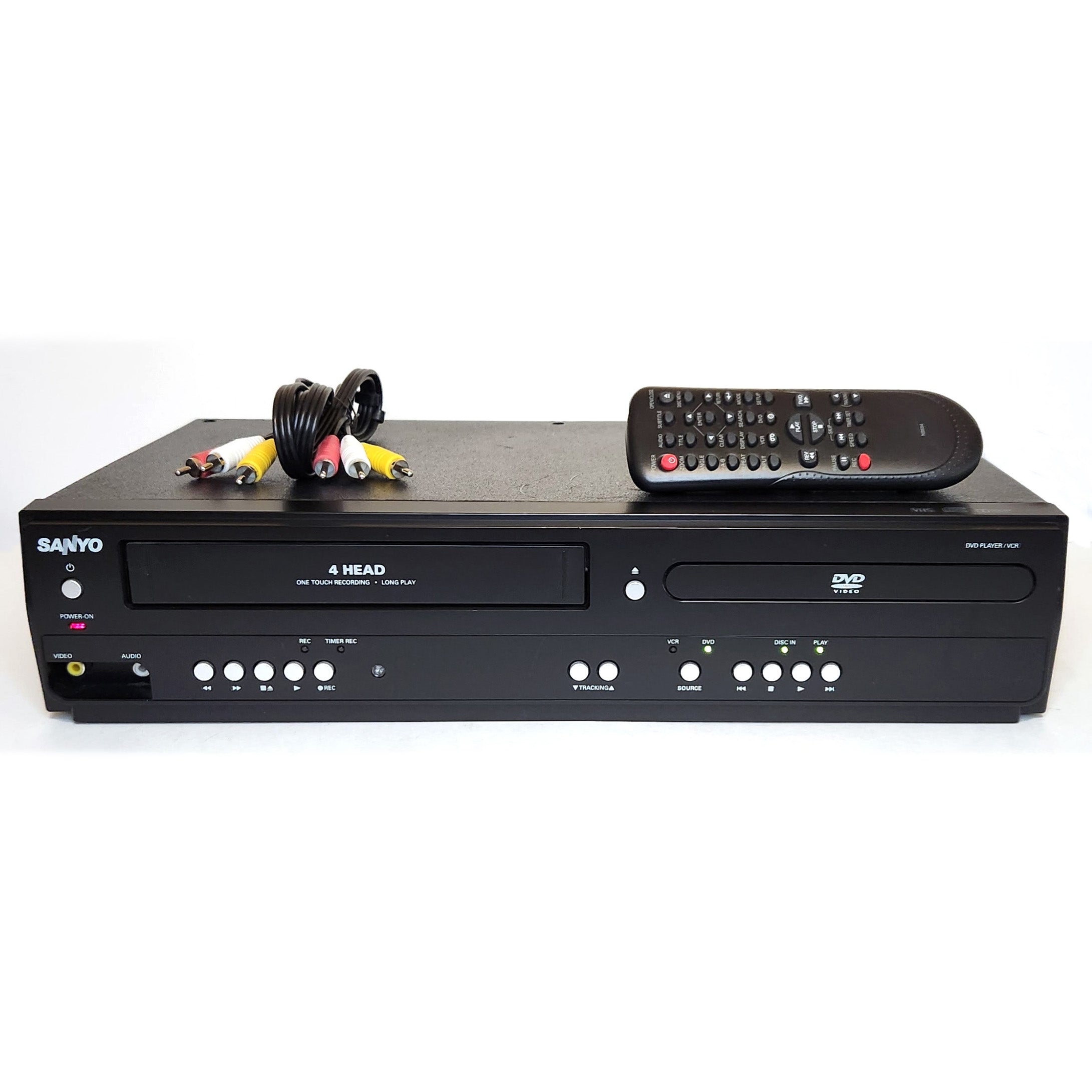 Sanyo VCR DVD player/recorder with store original remote