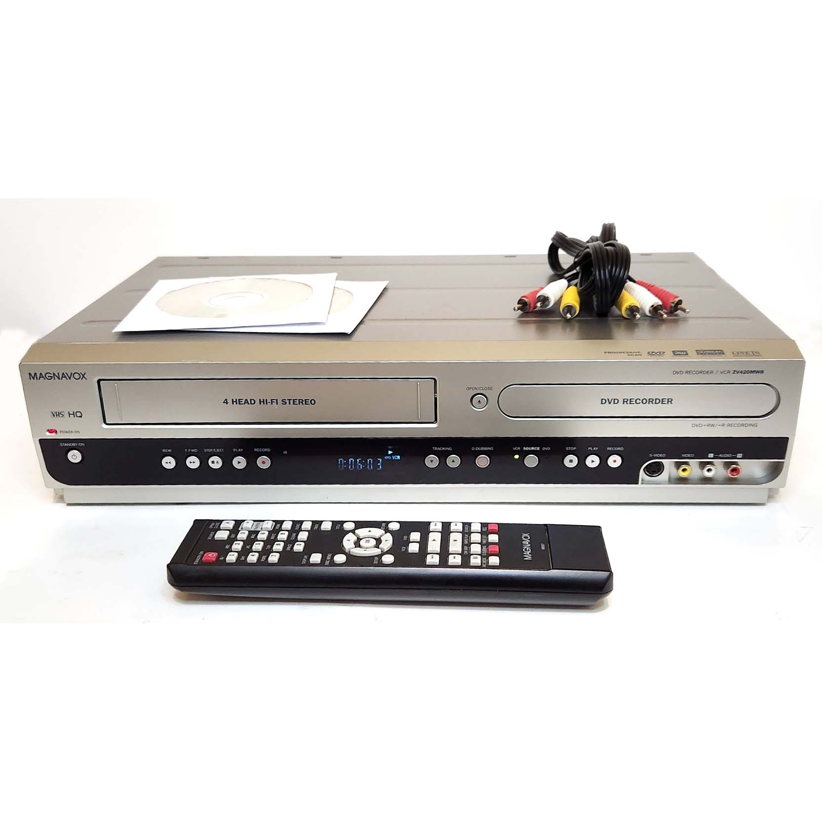 Magnavox ZV420MW8 VHS VCR/DVD Recorder Combo – VCR-DVD.com