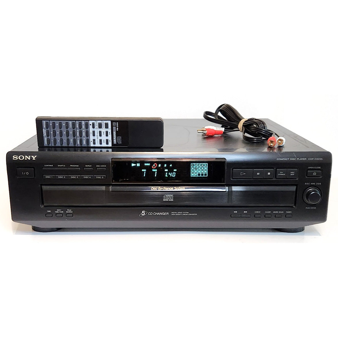 Sony CDP-CE235 5-Disc Carousel CD Changer Player – VCR-DVD.com
