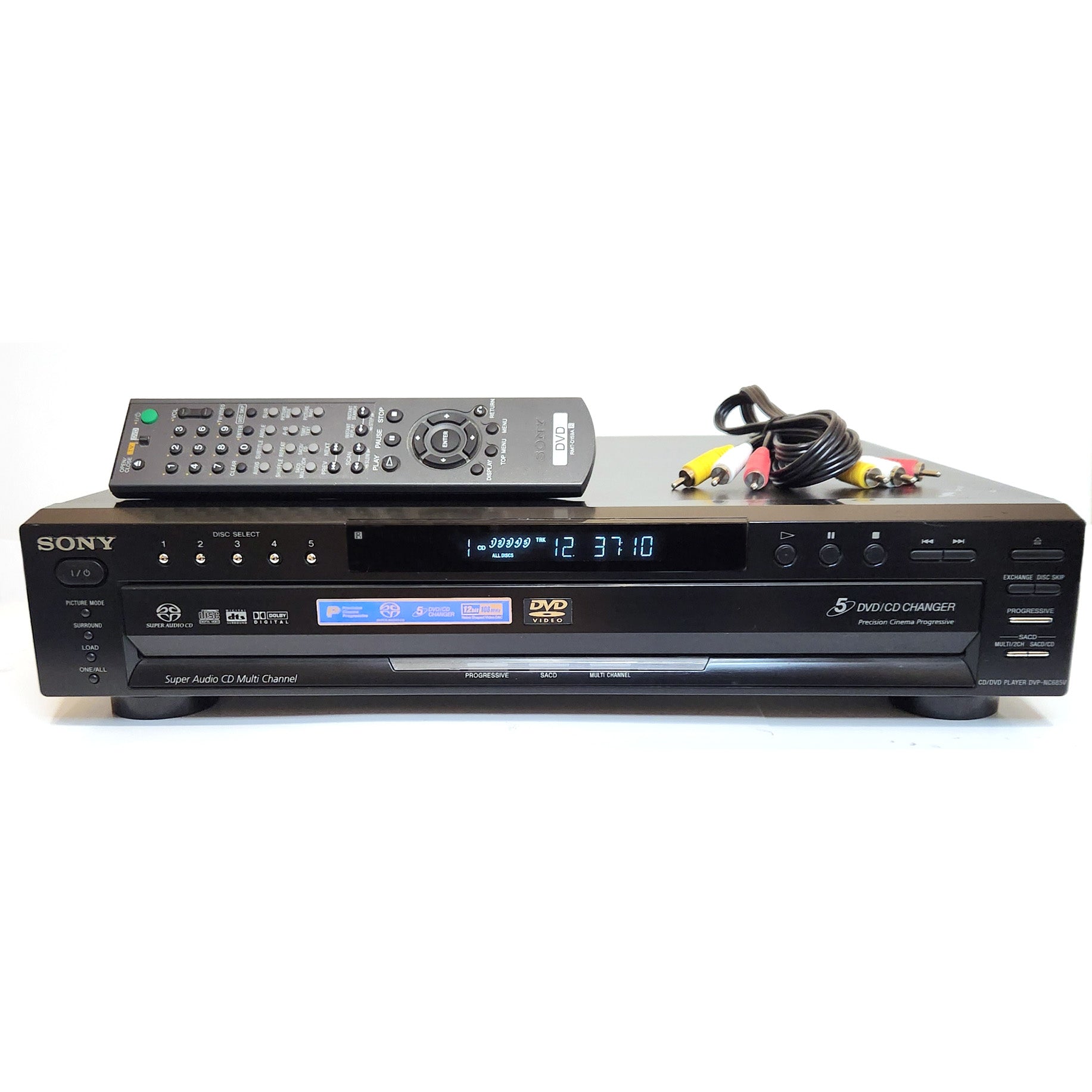 Sony DVP-NC685V DVD/CD Player, 5 Disc Carousel Changer – VCR-DVD.com