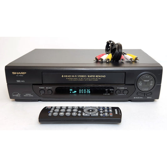 Sharp VC-H992U VCR, 4-Head Hi-Fi Stereo