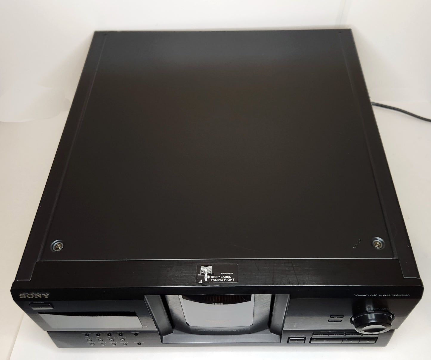 Sony CDP-CX220 MegaStorage 200 CD Changer - Top