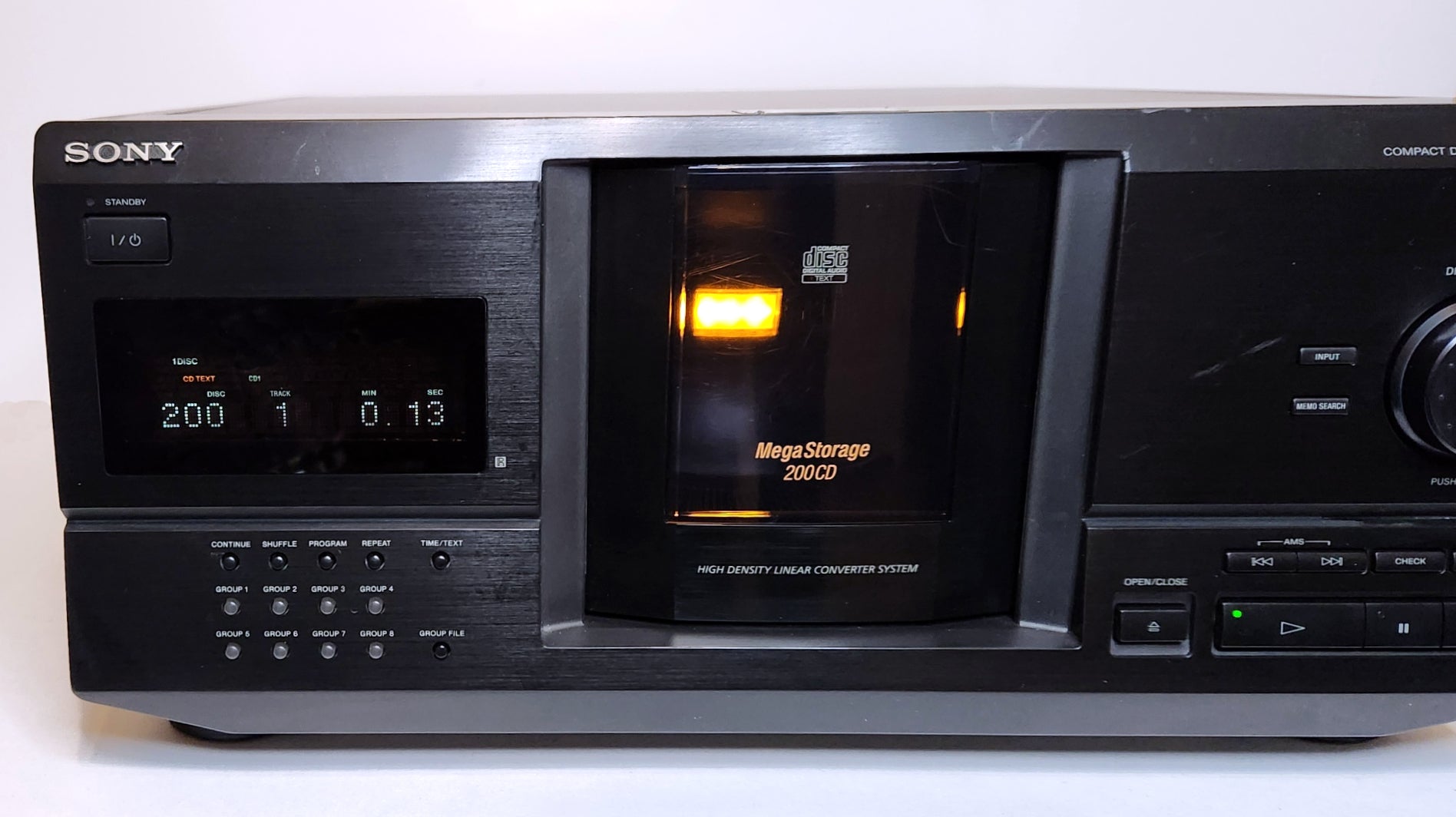 Sony CDP-CX220 MegaStorage 200 CD Changer - Left