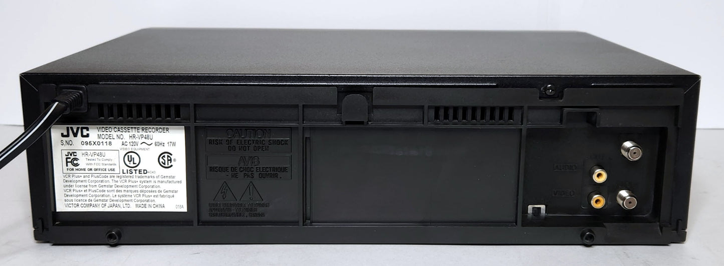 JVC HR-VP48U VCR, 4-Head, Mono - Rear