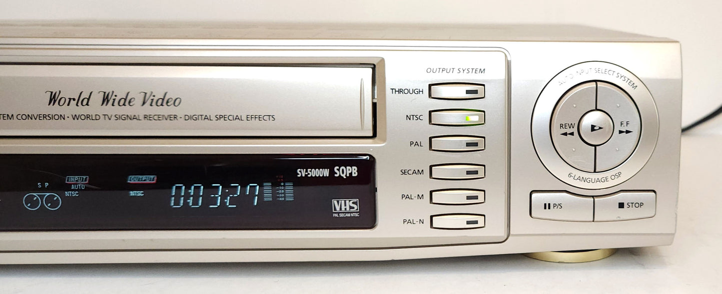 Samsung SV-5000W Worldwide VCR, NTSC, PAL, SECAM - Right