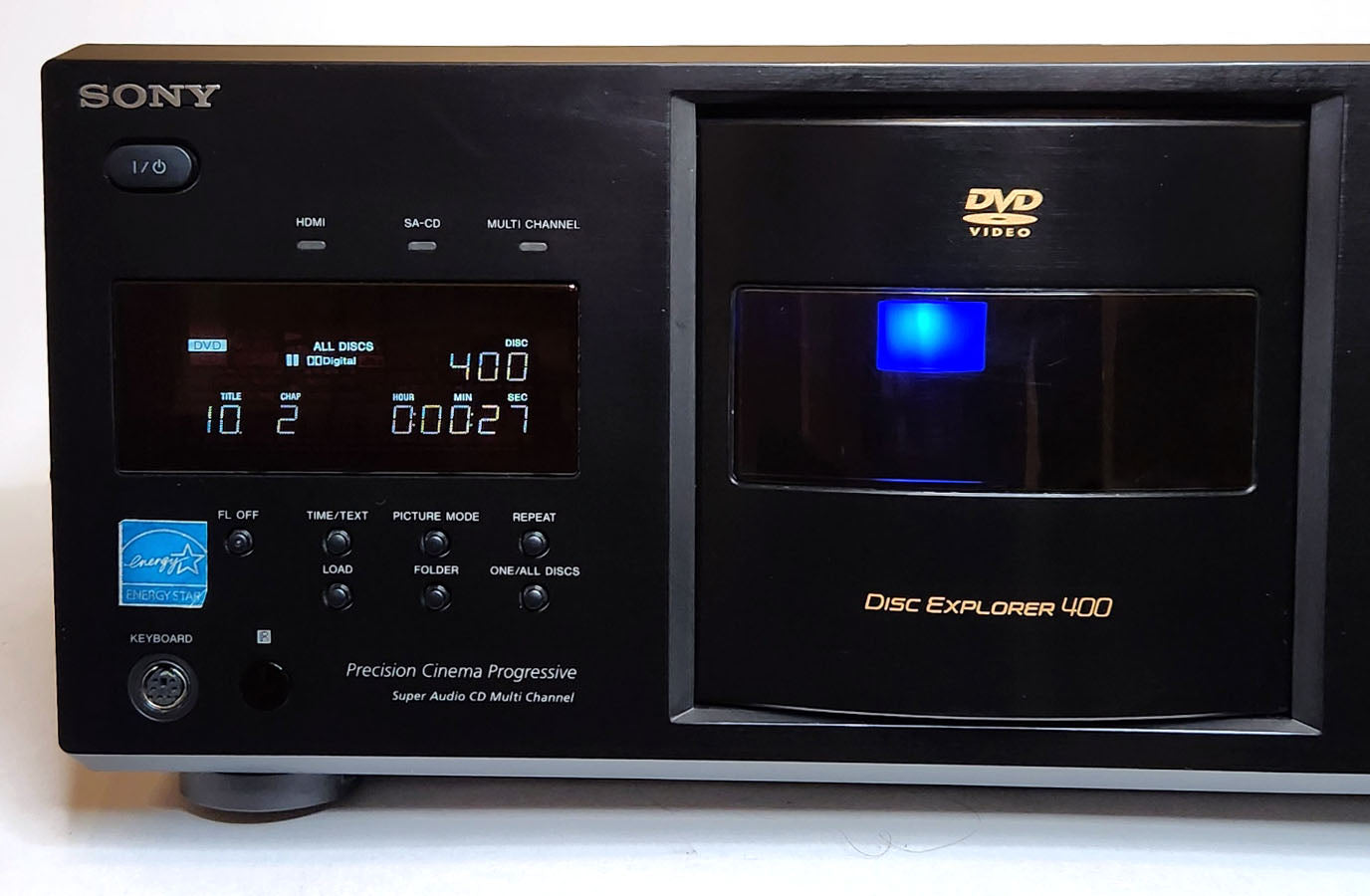 Sony DVP-CX995V MegaStorage 400 DVD/CD Changer with HDMI - Left