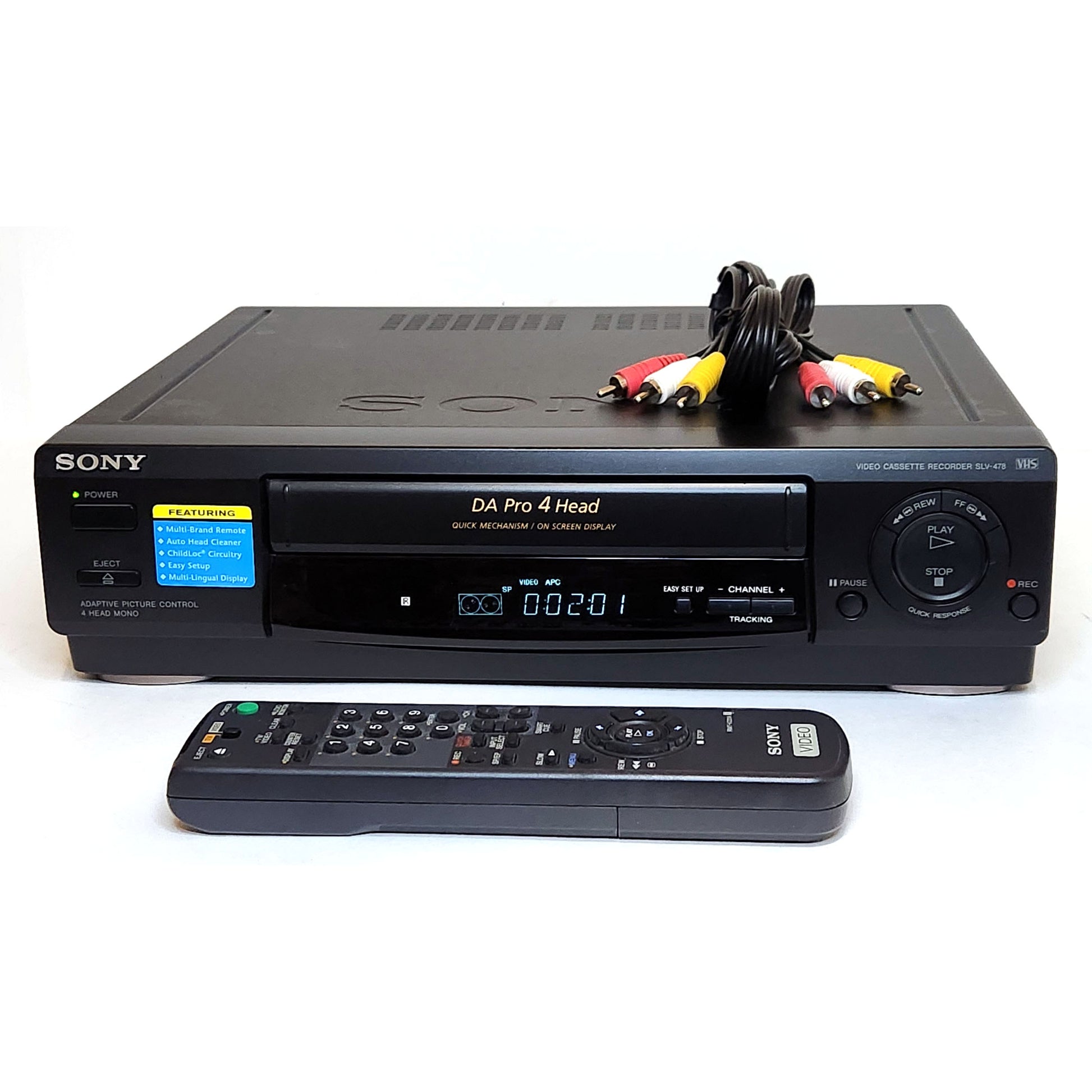 Sony SLV-478 VCR, 4-Head Mono