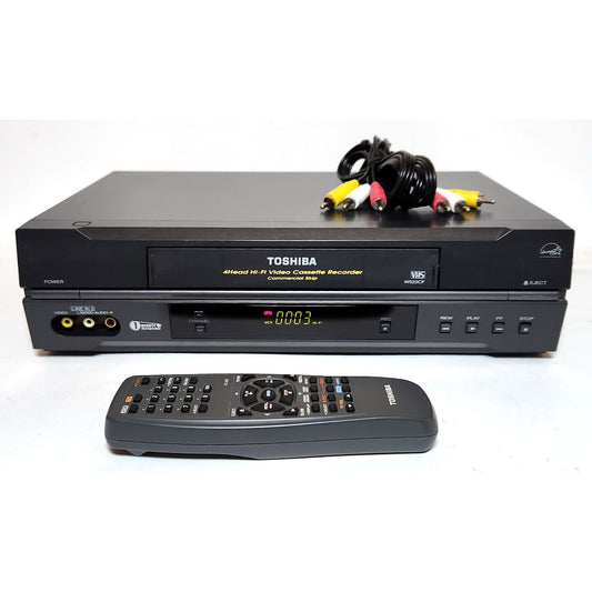 Toshiba W-522 VCR, 4-Head Hi-Fi Stereo