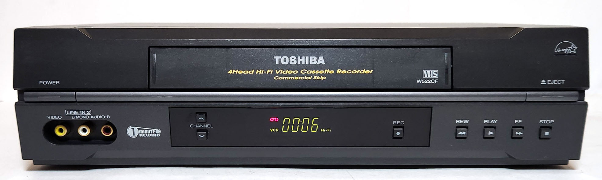 Vintage Toshiba W425 Video Cassette Recorder 4-Head VCR Hi-Fi Stereo store VHS Player