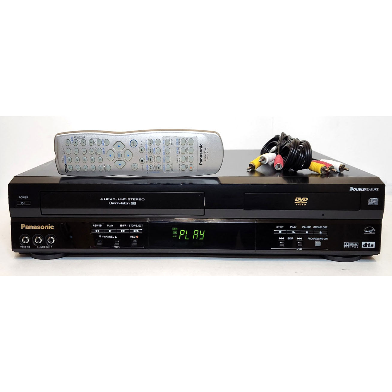 Panasonic PV-D4743 Omnivision VCR/DVD Player Combo