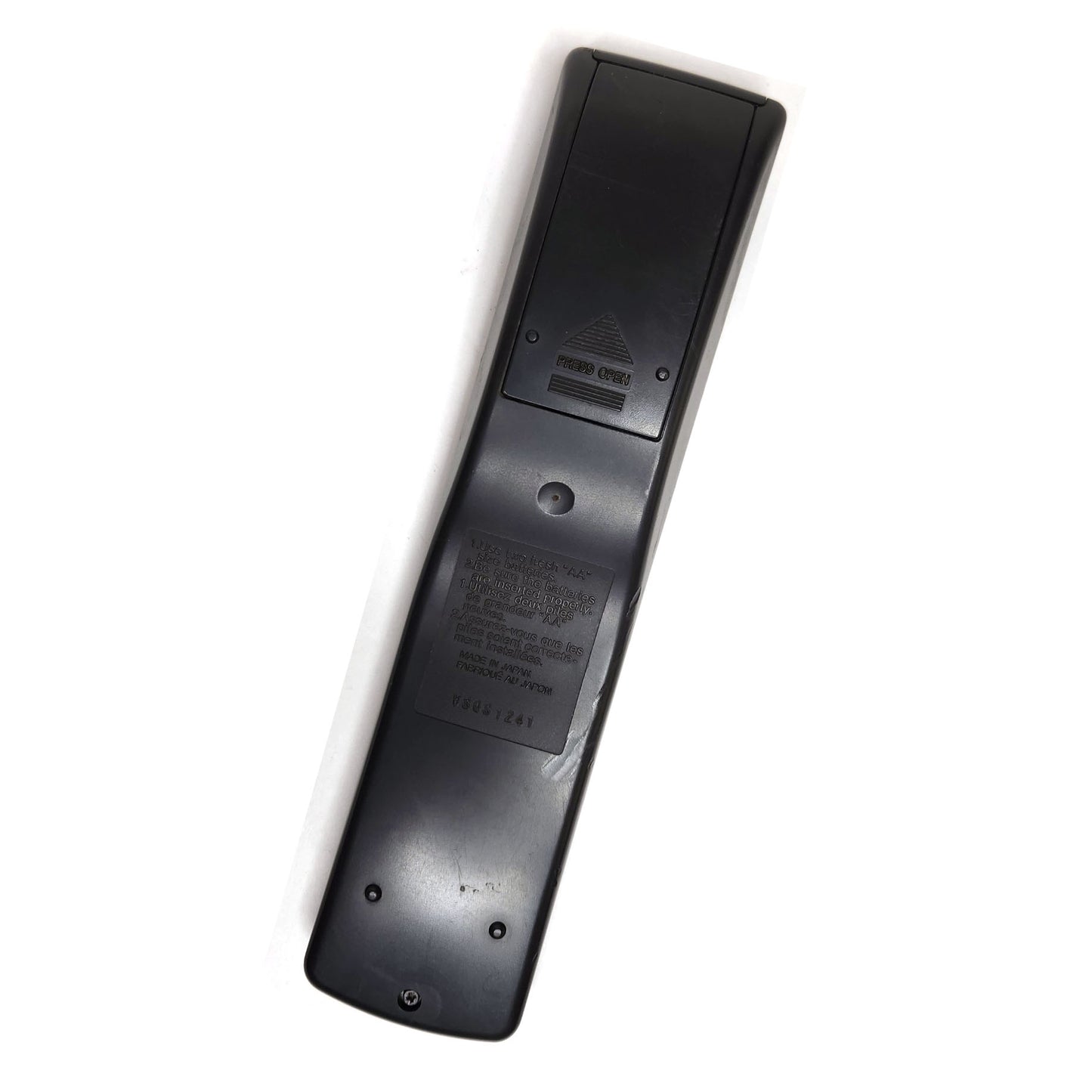 Panasonic VSQS1241 Remote Control for VCR - Back