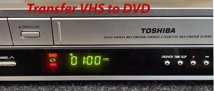 Toshiba D-VKR3SU VCR/DVD Recorder Combo - Transfer VHS Tape to DVD