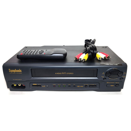 Symphonic VR-701 VCR, 4-Head Hi-Fi Stereo