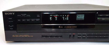 Sony CDP-C545 5-Disc Carousel CD Changer - Left