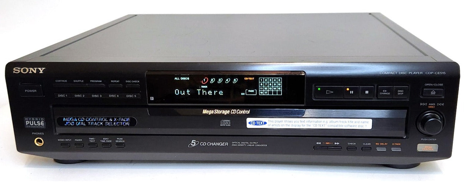 Sony CDP-CE515 5-Disc Carousel CD Changer - Front