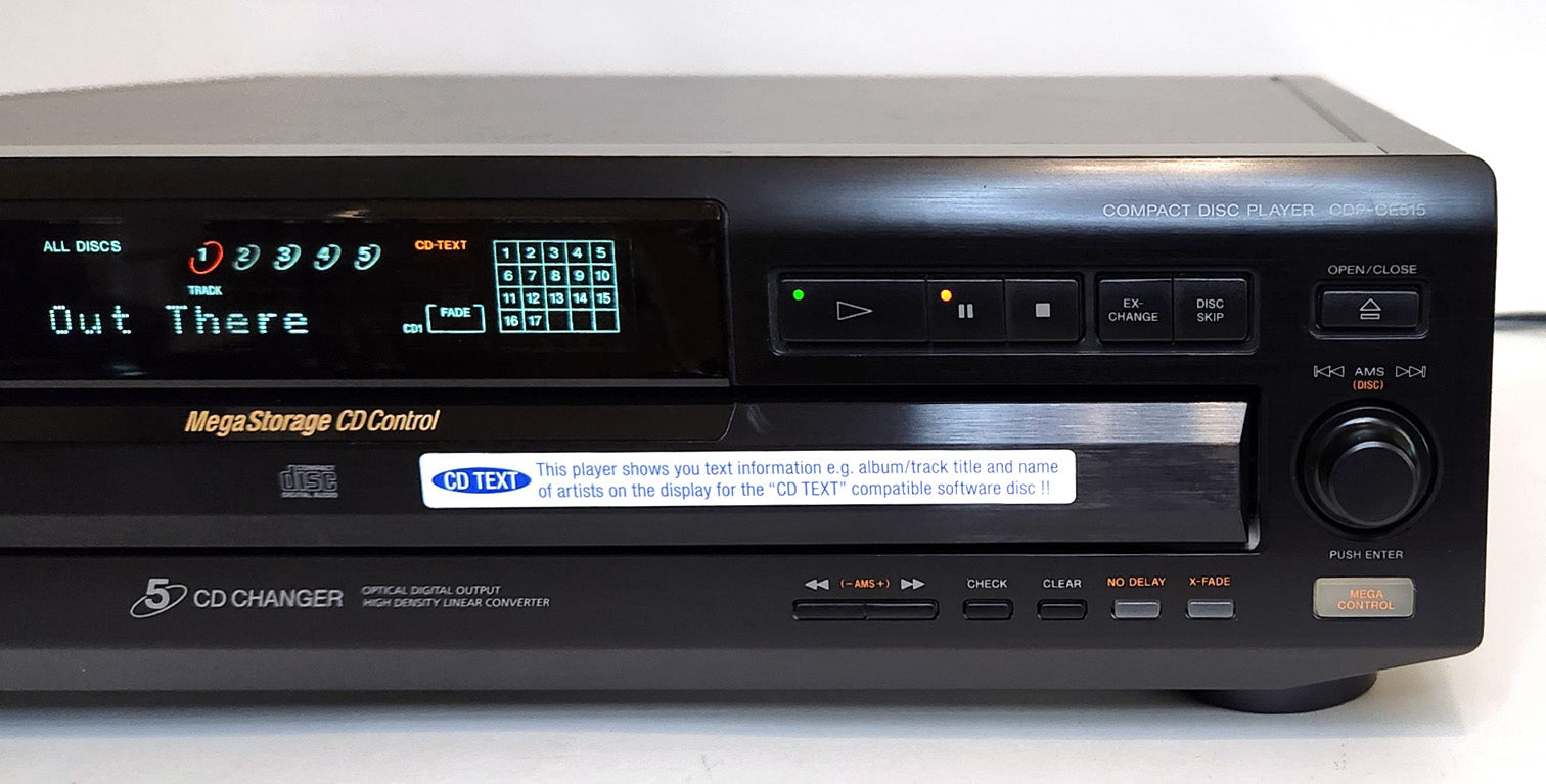 Sony CDP-CE515 5-Disc Carousel CD Changer - Right