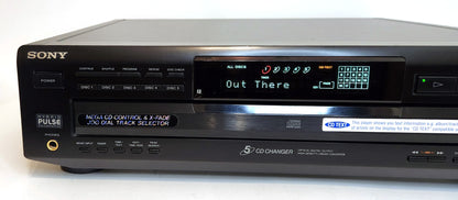 Sony CDP-CE515 5-Disc Carousel CD Changer - Left