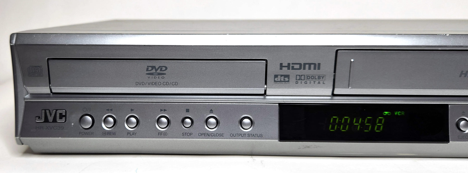 JVC HR-XVC39SU VCR/DVD Player Combo with HDMI - Left