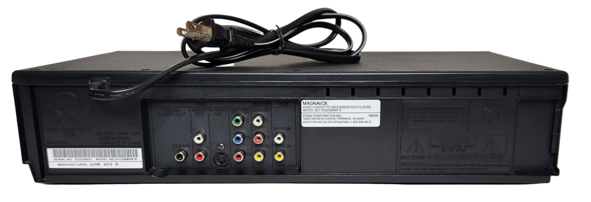 Magnavox DV220MW9 VHS VCR/DVD Player Combo