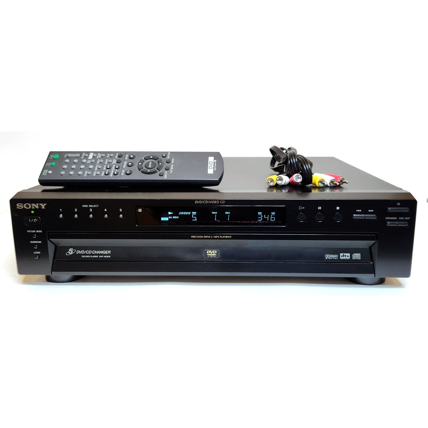 Sony DVP-NC615 DVD/CD Player, 5 Disc Carousel Changer – VCR-DVD.com