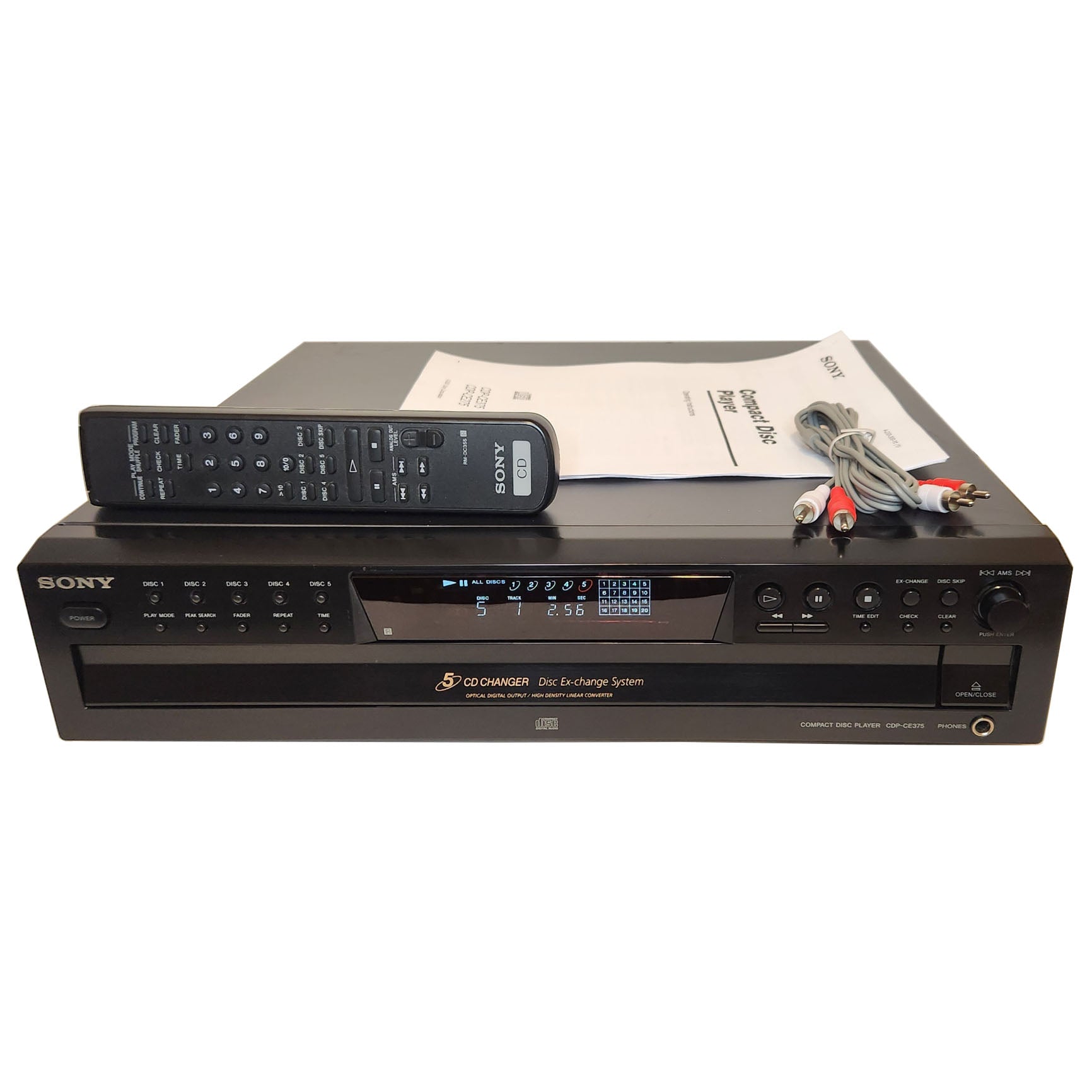 Sony CDP-CE375 5-Disc Carousel CD Changer