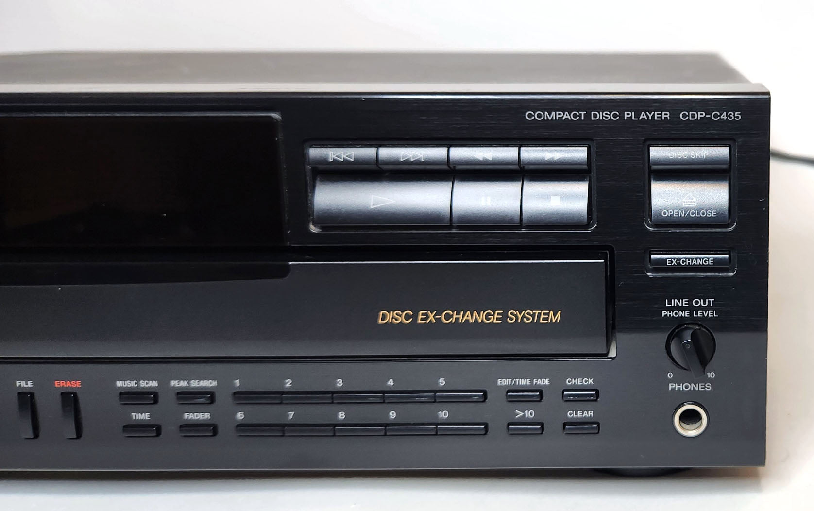 Sony CDP-C435 5-Disc Carousel CD Changer - Right