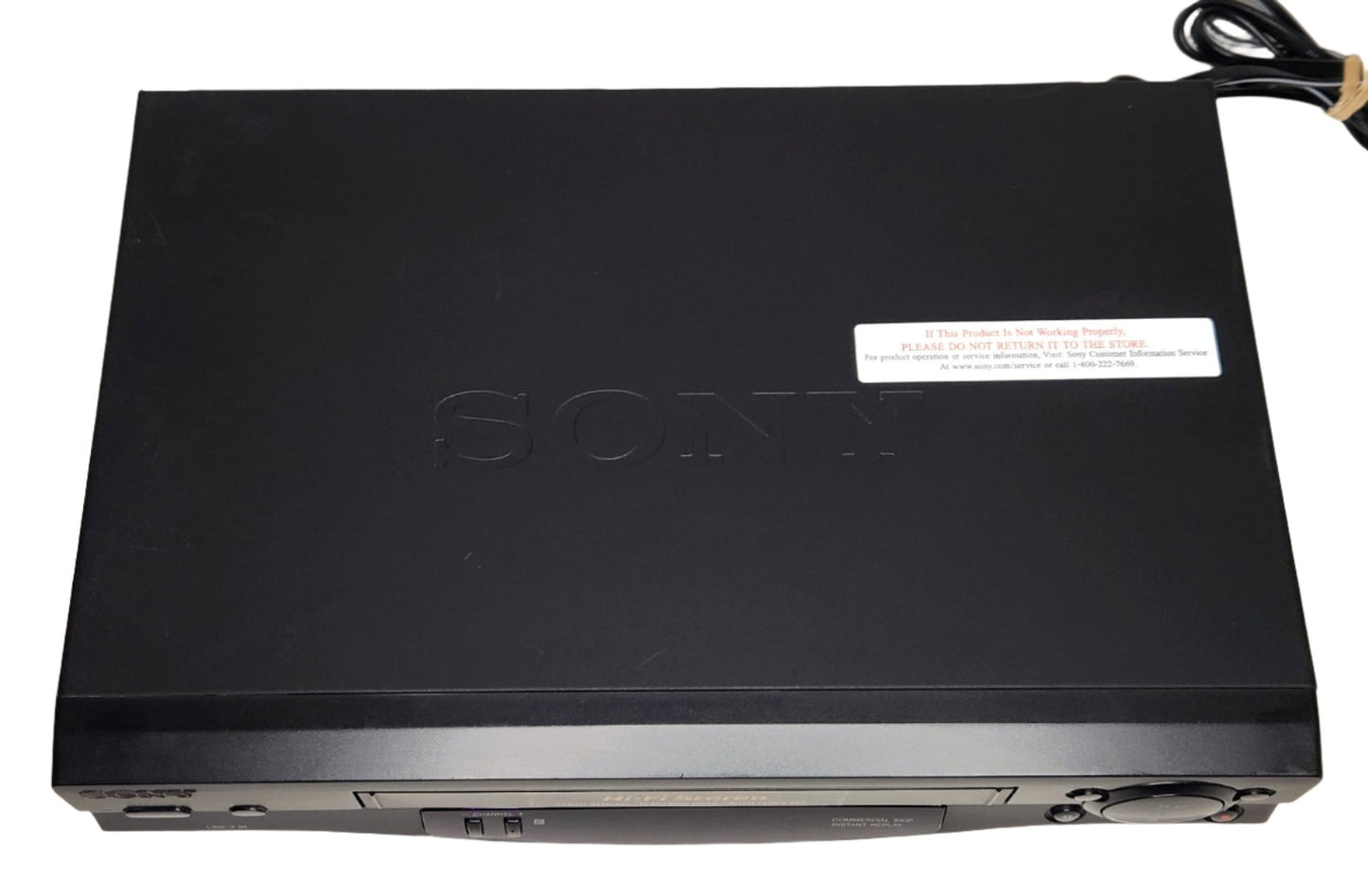 Sony SLV-N55 VCR, 4-Head Hi-Fi Stereo - Top