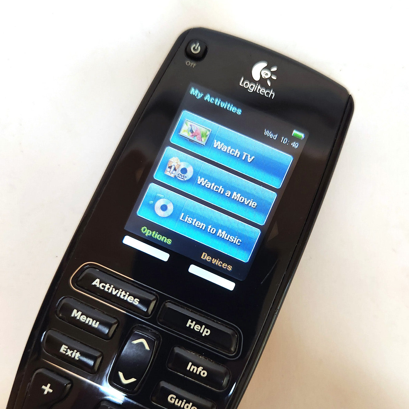 Logitech Harmony One R-IY17 Universal Remote Control - Screen Detail