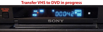 Sony RDR-VX560 VCR/DVD Recorder Combo with HDMI - VHS to DVD Dubbing