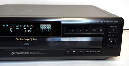 Sony CDP-CE315 5-Disc Carousel CD Changer - Right