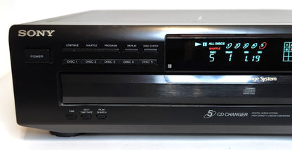 Sony CDP-CE315 5-Disc Carousel CD Changer - Left