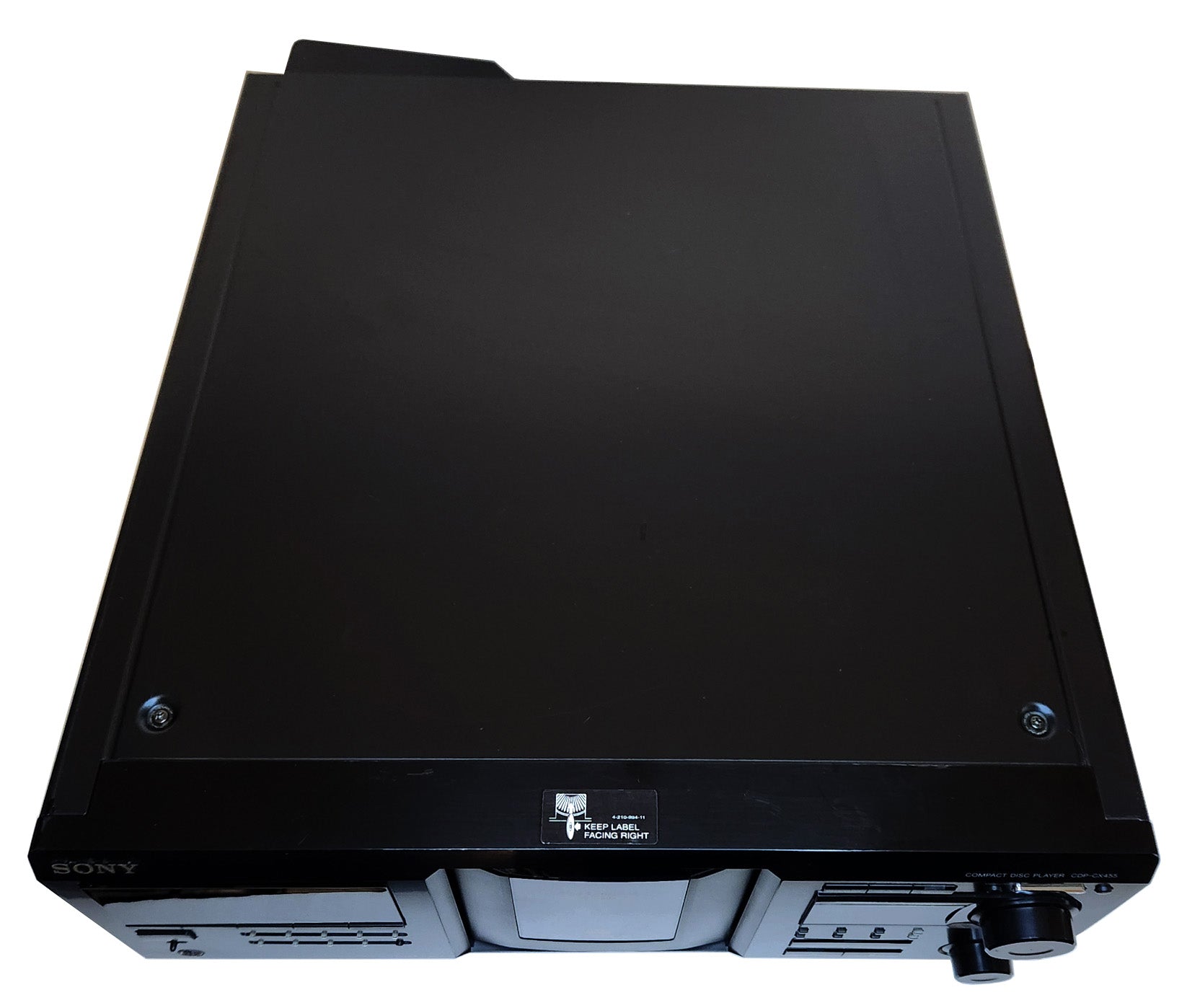 Sony CDP-CX455 MegaStorage 400 CD Changer - Top