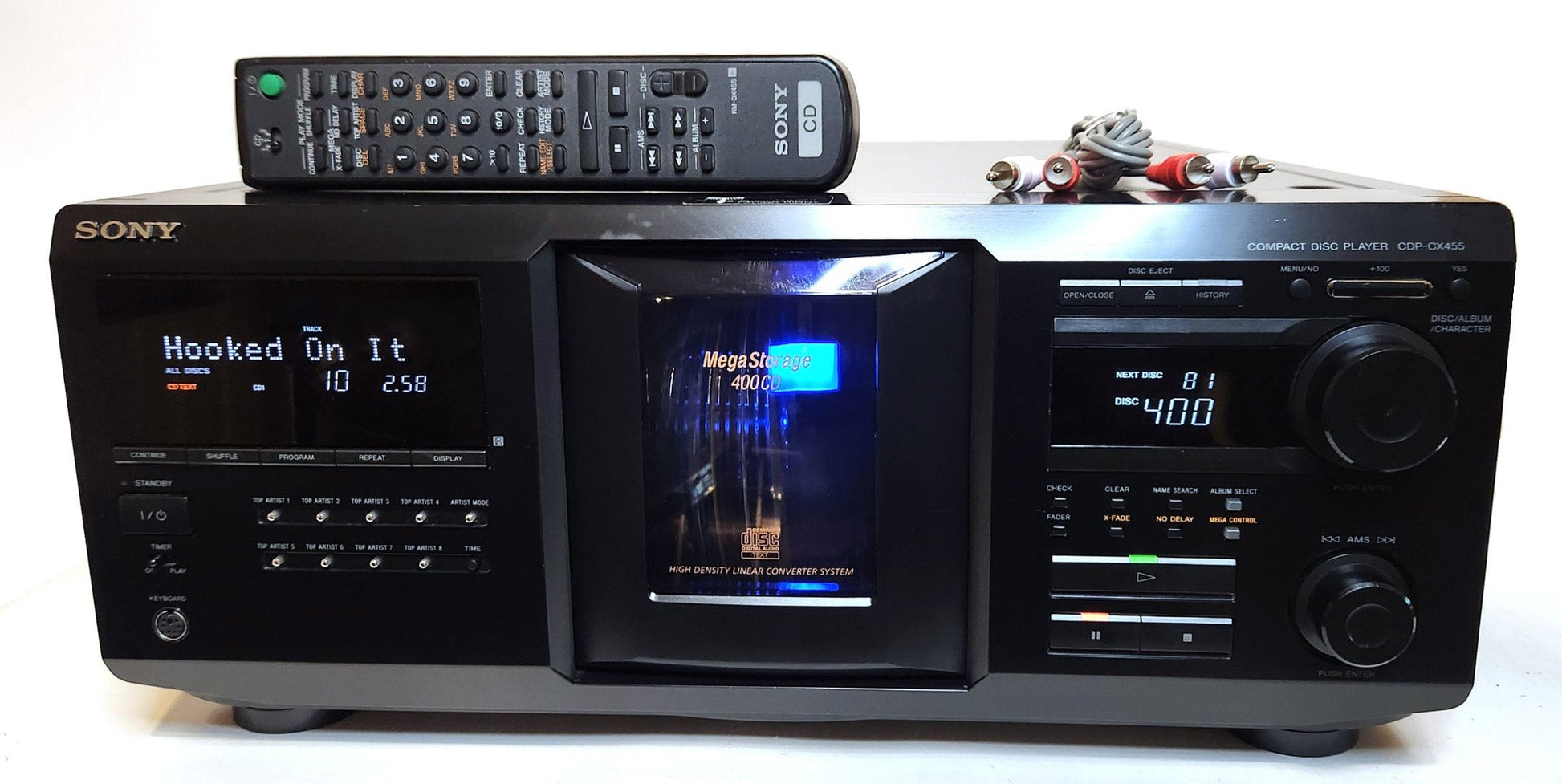 Sony CDP-CX455 MegaStorage 400 CD Changer - Front