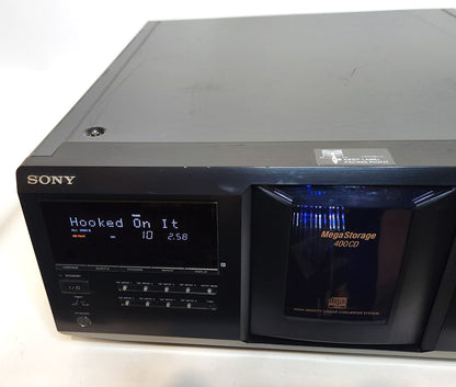 Sony CDP-CX455 MegaStorage 400 CD Changer - Left