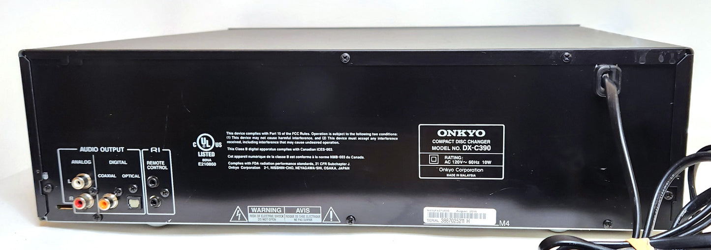 Onkyo DX-C390 6-Disc Carousel CD Changer