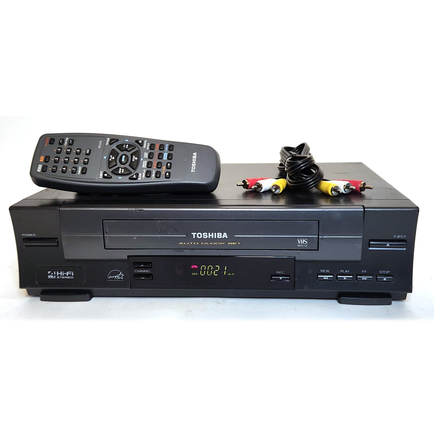 Toshiba W-512 VCR, 4-Head Hi-Fi Stereo