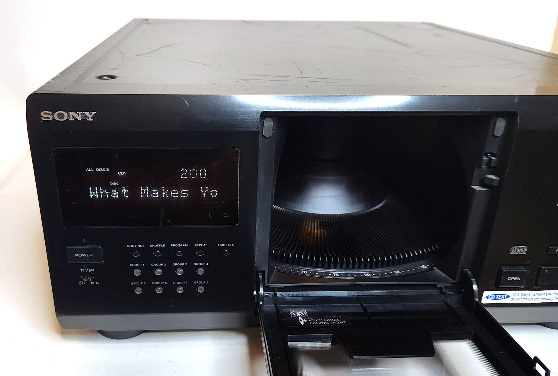 Sony CDP-CX255 MegaStorage 200 CD Changer Player – VCR-DVD.com