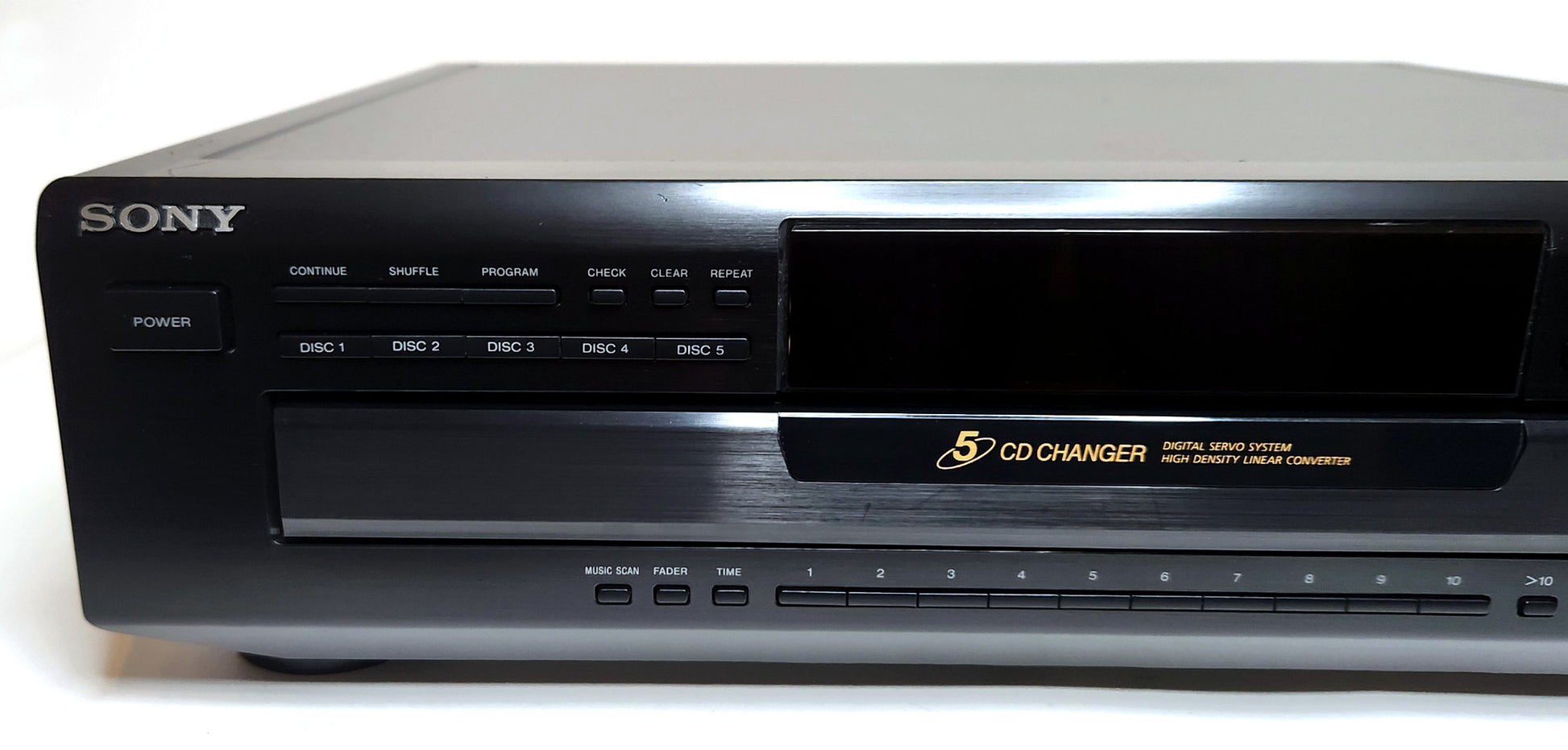 Sony CDP-CE405 5-Disc Carousel CD Changer - Left