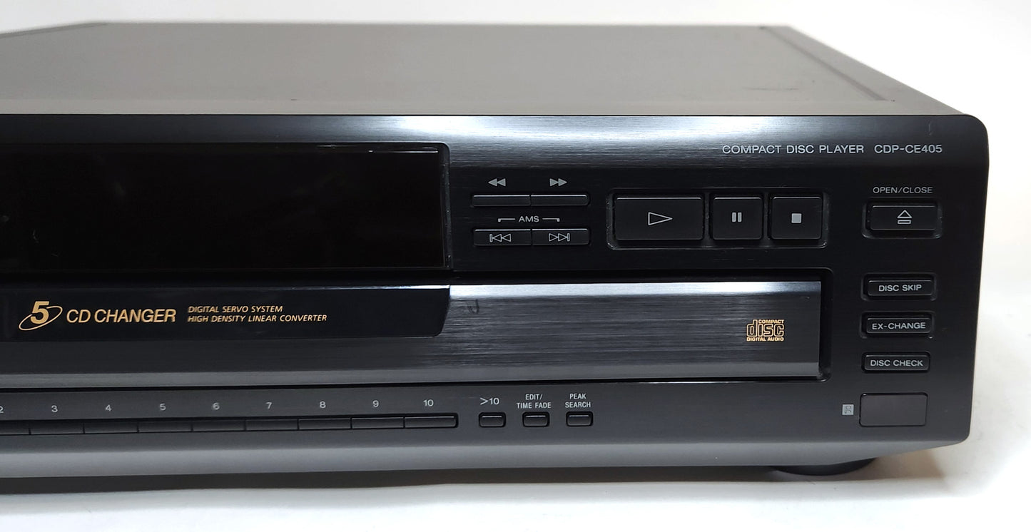 Sony CDP-CE405 5-Disc Carousel CD Changer - Right