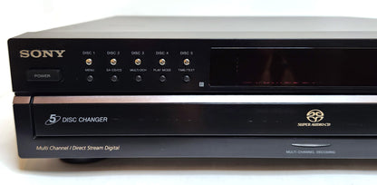 Sony SCD-CE595 5-Disc Carousel Super Audio CD SACD Changer - Left