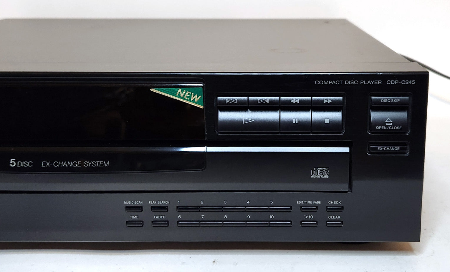 Sony deals CDP-C245 5 CD Compact Disc Player Multi Carousel Changer No Remote.